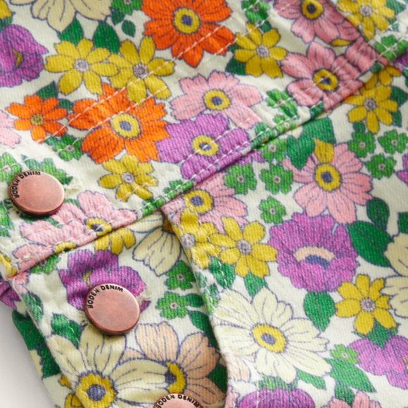 NWT Mini Boden Heart Pocket Short Dungaree - Picture 3 of 7